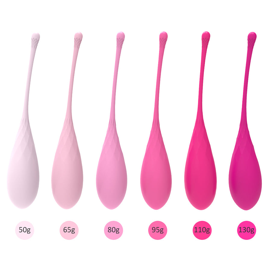 S009  Set of 6 Pure silicone ben wa ball kegel exercises eggs for men and women