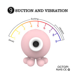 S066 Newest Powerful 9 Vibration Suck Head Nipple Clitoris Stimulator Vibrator Clit Stimulation Clitoris Sucker