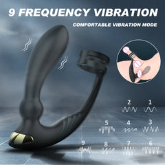 S416-2 remote control silicone male prostate massager cock ring sex toys for men