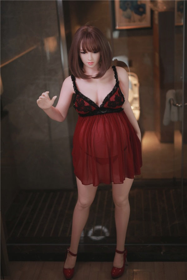 JYDOLL 160cm Elena Live Sized Sex Dolls Fair Skin Pregnant Sex Doll