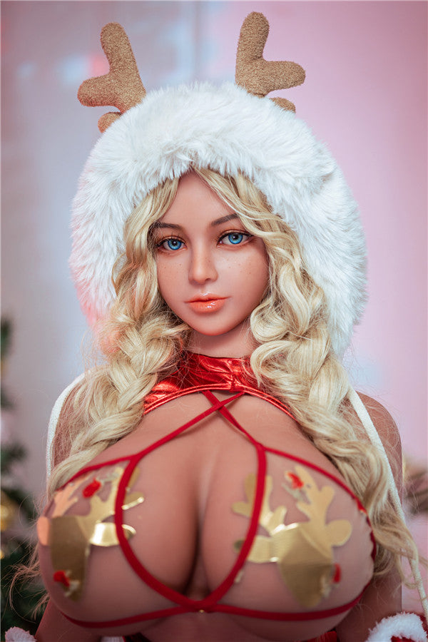 AIBEI 153cm Ella Mature Milf  Christmas Blonde BBW Sex Doll