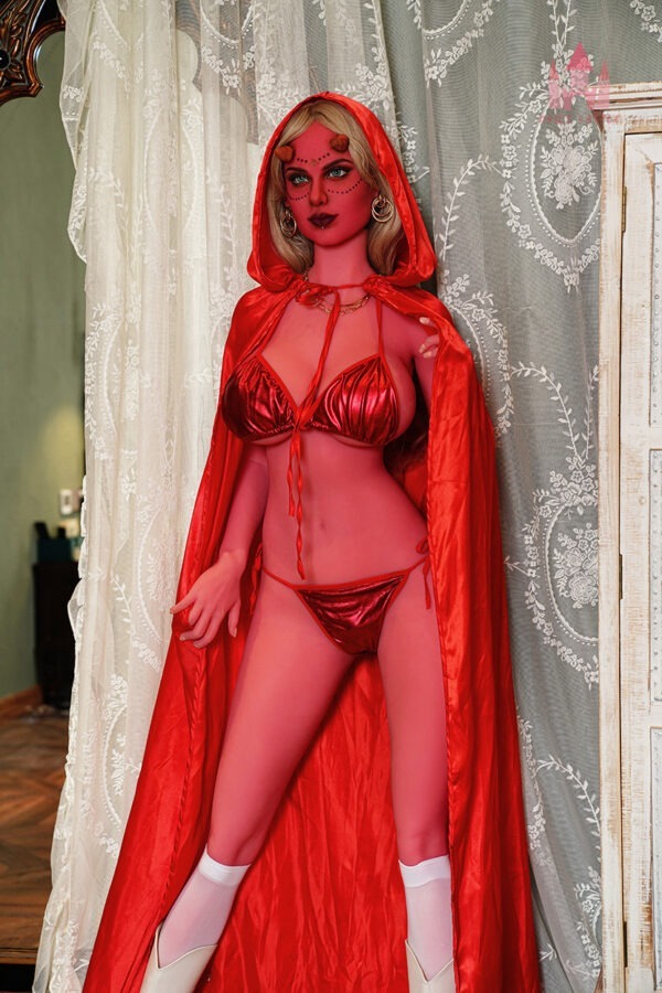 DOLLS CASTLE 163cm Lia Sexy Mysterious Red Skin Alien Sex Doll