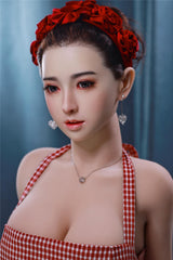 JYDOLL 157cm Tête en silicone et cheveux implantés -XiuJie-1 vraie poupée en silicone 3d grandeur nature jouets pour adultes poupées d'amour gonflables