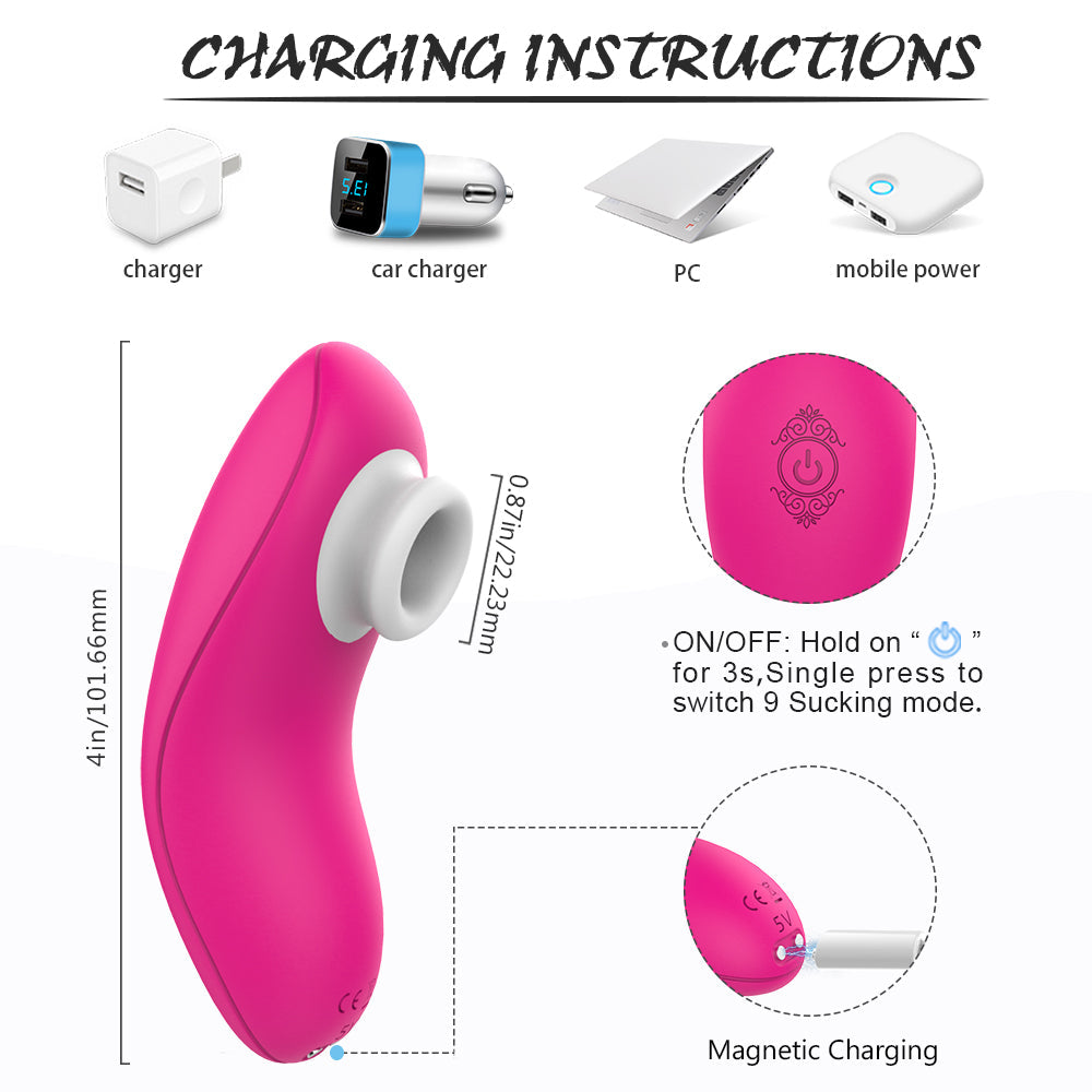 S187  Mini nipple clitoris Sucking vibrator for women powerful clit stimulation sucker with 9 Speeds Vibrating