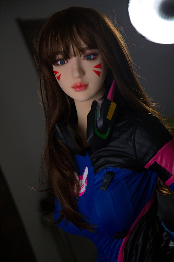 QITA 168cm Shelby Lifelike Handsome and sexy Overwatch COS DVA Sex Doll