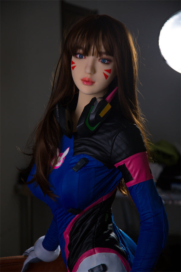 QITA 168cm Shelby Lifelike Handsome and sexy Overwatch COS DVA Sex Doll