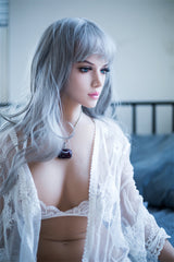QITA 170cm Maci Lifelike Life-Size Pretty Grey Long Hair Sex Doll